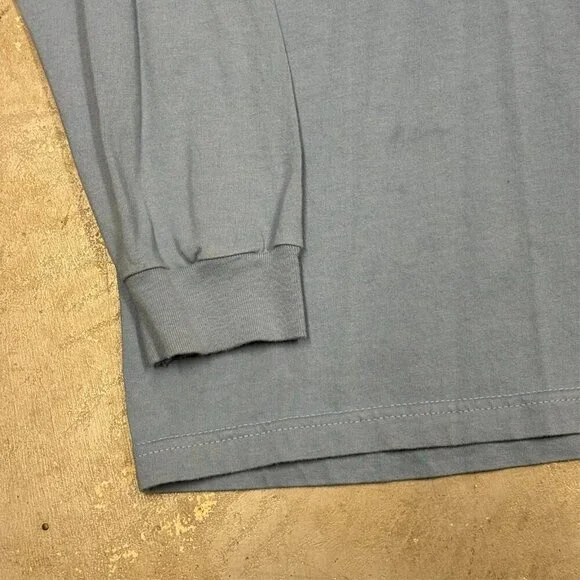 Vintage Stussy Hoodie Pullover Glitter Logo Blue Lightweight Cotton Medium - Picture 5 of 10